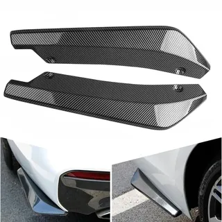 FelEa Auto Heckspoiler Für Cupra Terramar VZ 2.0 TSI 4Drive 2024 2025+, 2PCS Karosserie Spoilerlippe Splitter, Hinten Stoßstangen Diffusor, Auto Seitenschweller, Carbon Black