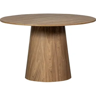 Woood DAHEIM Esstisch Maan Ø 120 cm Holzoptik Braun Walnuss