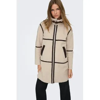 JDY Kurzmantel JDYFROSTY LIFE TEDDY LONG JKT OTW NOOS beige S (36)