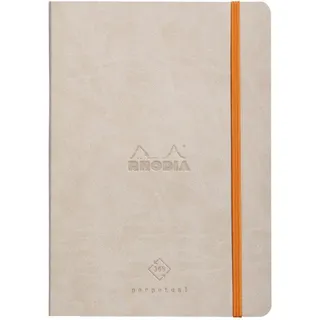 Buchkalender Bullet Journal Perpetual A5 64 Blatt 90g/qm Beige beige