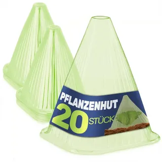 Gravidus Schneckenkante Pflanzenhut Pflanzenschutz Pflanzen Pflanzhilfe Gartenglocken Set, 20-St.
