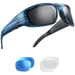 OhO Kamera-Brille, superdünn, 1080P, Smart-Brille mit UV400-Sonnenbrillen-Objektiv für Outdoor-Sport - 64G
