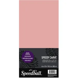Speedball Speedy-Carve Block Bulk-15,2 x 30,5 cm, Gummi, Rose, 6 x 12 in