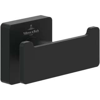 Villeroy & Boch Elements Striking Doppel-Handtuchhaken TVA152012000K5 matt black