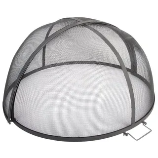 degawo Feuerschale Funken Schutz faltbar 60 cm Feuer Schale Gitter Haube Gitter Metall, (Funkenschutz) schwarz
