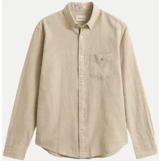 GANT Langarmhemd Regular Fit Beige L