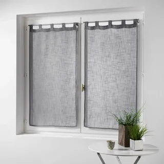 Douceur d'intérieur Hantona Schlaufen 60 x 160 cm grau 2 St.