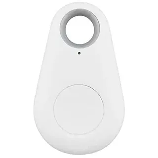 Riloer Mini Smart Bluetooth 4.0 GPS-Tracker-Finder, geeignet für Auto-Babyschlüssel-Haustierortungsalarm, 1x Weiß