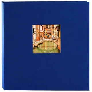 Goldbuch Goldbuch, Fotoalbum, Fotoalbum gebunden 30x31cm blauer Leineneinband (31 x 30 cm, 60 weiße Seiten, blau, Buchalbum