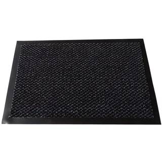 MERTEX Zeitlose Schmutzfangmatte Türmatte Sauberlauf Schmutzmatte Fußabstreifer für Flur Eingangsbereich Haustür innen und außen (Dark, ca. 60 x 150 cm)