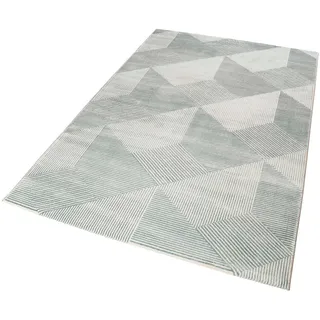 Esprit Teppich Velvet Groove ESP-8780, rechteckig, Höhe: 12 mm, Kurzflor, Hoch Tief Struktur, Wohnzimmer, Schlafzimmer grau 80 cm x 150 cm x 12 mm