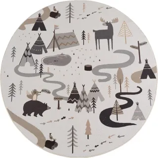 KADIMA DESIGN TINO Kinderteppich 200 x 200 cm Beige