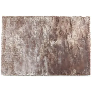 Vente-Unique Wohnzimmerteppich, Taupe, Textil, Uni, Rechteckig, 200x140 cm, Teppiche & Böden, Teppiche