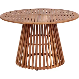 Beliani Agello Gartentisch Ø 120 x 74 cm Bronze