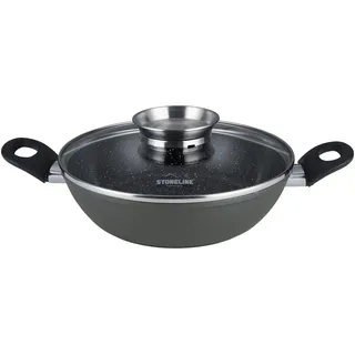 STONELINE Ceramic Servierpfanne 28 cm mit Aroma-Glasdeckel