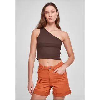 URBAN CLASSICS Tanktop Ladies Cropped Asymmetric Top XS bis 5XL XXXL (50)