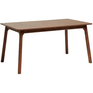 Livetastic Esstisch Bergamo, Walnuss, Holz, Kautschukholz,Kautschukholz,Kautschukholz, furniert, massiv, rechteckig, eckig, 150x76x90 cm, in verschiedenen Größen erhältlich, Holzarten Holzdekoren erhältlich, Esszimmer, Tische, Esstische