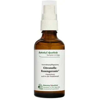 Bahnhof-Apotheke Citronella-Rosengeranie Hautspray, Schüttel-Emulsion