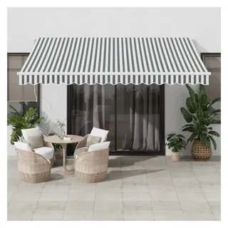 vidaXL Markise Manuell 400 x 350 cm anthrazit