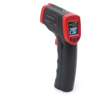 SANTOS Infrarot Thermometer - Präzise Temperaturüberwachung - Infrarot-Technik - -50 °C bis +550 °C - LED-Anzeige - BBQ-, Grill-, Ofen-, & Pizzaofen-Thermometer, für jeden Grill-Fan - BBQ-Geschenk