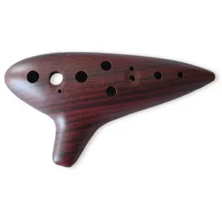 Woodi Ocarina Flöte 12 Löcher Alto C braun