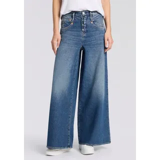Herrlicher 5-Pocket-Jeans Shyra Palazzo Denim mit besonders weitem Bein blau 29
