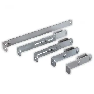 Hailo Professional Hailo Wandhalter für Steigleitern Typ VAO 40x20mm Holm Edelstahl/Stahl 185-300mm verstellbar, paar
