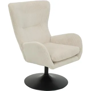 Hela Loungesessel »SAMOS«, (1 St.),... Sessel;drehbar;Trompetengestell;Microfaser Breitcord;Armlehnen Beige,