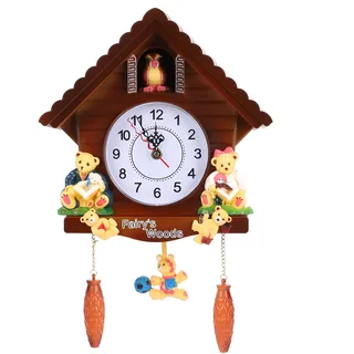 Vintage-wanduhr, Handgefertigt – Pendeluhr In Baumnestform, Wohndekoration
