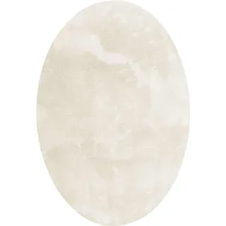 vidaXL Bereichsteppiche Oval HUARTE Creme 160 x 230 cm
