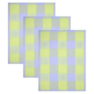 Betz Geschirrtuch 3 Stk. Halbleinen Geschirrtücher TEEKANNEN 50x70 cm Farbe: grün, (3-tlg), 3 Stück Halbleinen Geschirrtücher grün