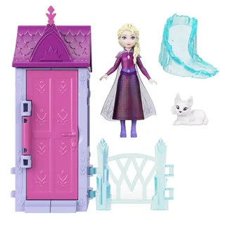 Mattel Disney Die Eiskönigin Arendelle Spielset mit kleiner Puppe und 5 Überraschungen (JFG24)