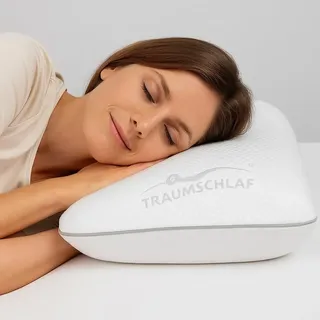 Traumschlaf Air Breeze Hybrid Nackenstützkissen Ersatzbezug 40x80 cm - weiß