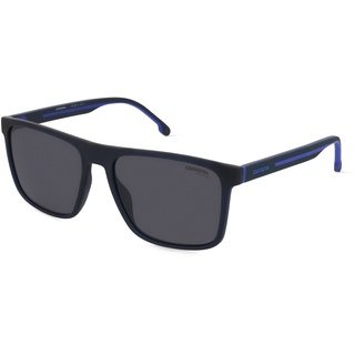 Carrera 8064/S Herren-Sonnenbrille Vollrand Eckig Kunststoff-Gestell, blau