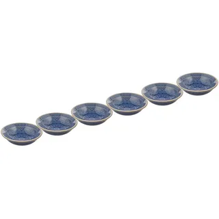 Butlers Dipschalen, Blau, Keramik, 14x4x14 cm, Essen & Trinken, Geschirr, Schalen & Schüsseln