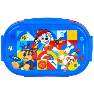 PAW PATROL Lunchbox Chase, Marshall, Rubble, PP, (2-tlg), Kinder Brotdose mit 2-Fach-Unterteilung & Göffel-Messer BPA frei bunt