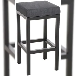 deluke Barhocker KIEL 41 x 85 x 41 cm Dunkelgrau