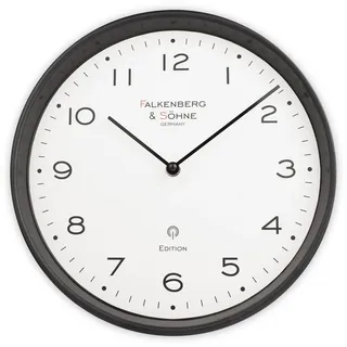 Miraval Funkwanduhr 30 cm 4-MV2622-2 schwarz