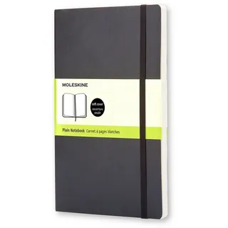 Moleskine Classic Collection flexibler Einband ca. DIN A5 blanko, schwarz Softcover 192 Seiten