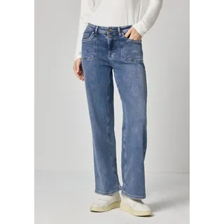 STREET ONE Wide Leg Jeans light Blue authentic, 29, - 29W / 30L