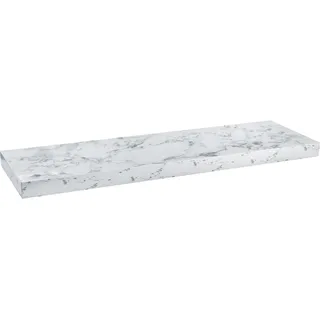 Wandregal Carlton 60 cm x 24 cm x 3,8 cm Marmor Weiß