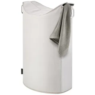 blomus Wäschebox Wäschesammler FRISCO, Wäschekorb, im chicen Design, Höhe ca. 67 cm (1 St), praktischer Aufbewahrungshelfer, Fassungsvermögen ca. 65 Liter weiß