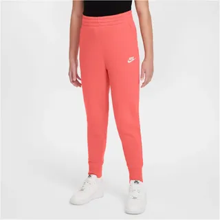 Nike Sportswear Club Fleece High-Waist Jogginghose Mädchen 814 magic ember/magic ember/white M 137-146 cm