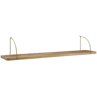 FineBuy Wandregal Holz Metall Hängeregal Regal Klein Industrial Bücherregal Wand