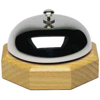 Westmark Tischglocke Apart, silber, 6 x 9cm (HxØ), Rezeptionsklingel, Stahl