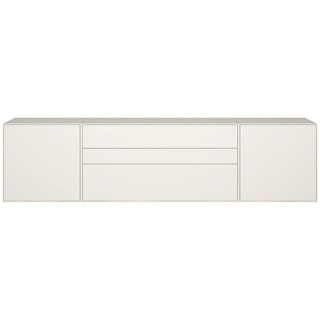 now! by hülsta "Easy Sideboard, Lowboard bestehend aus 3 Elementen, 64cm H x 256cm B x 44,8cm T. Bodenstehend oder als Wandhänger.