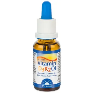 Dr. Jacob's Vitamin D3 K2 Öl Tropfen 20 ml
