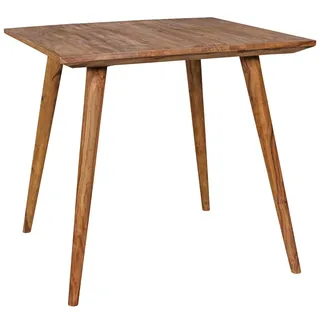 KADIMA DESIGN Retro Landhausstil Esstisch 80 x 76 x 80 cm braun