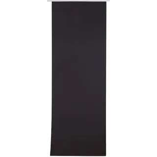 Bestlivings Flächenvorhang Blickdicht 60x245cm, Schiebegardine als Raumteiler (Schwarz) mit Klettband Befestigung, Gardine Vorhang zum schieben