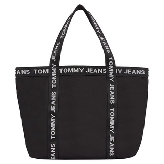Tommy Jeans Shopper TJW ESSENTIAL TOTE, Handtasche Damen Tasche Damen Henkeltasche Recycelte Materialien schwarz